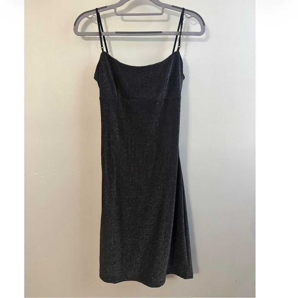 American-vintage Women's Grey and Black Dress
